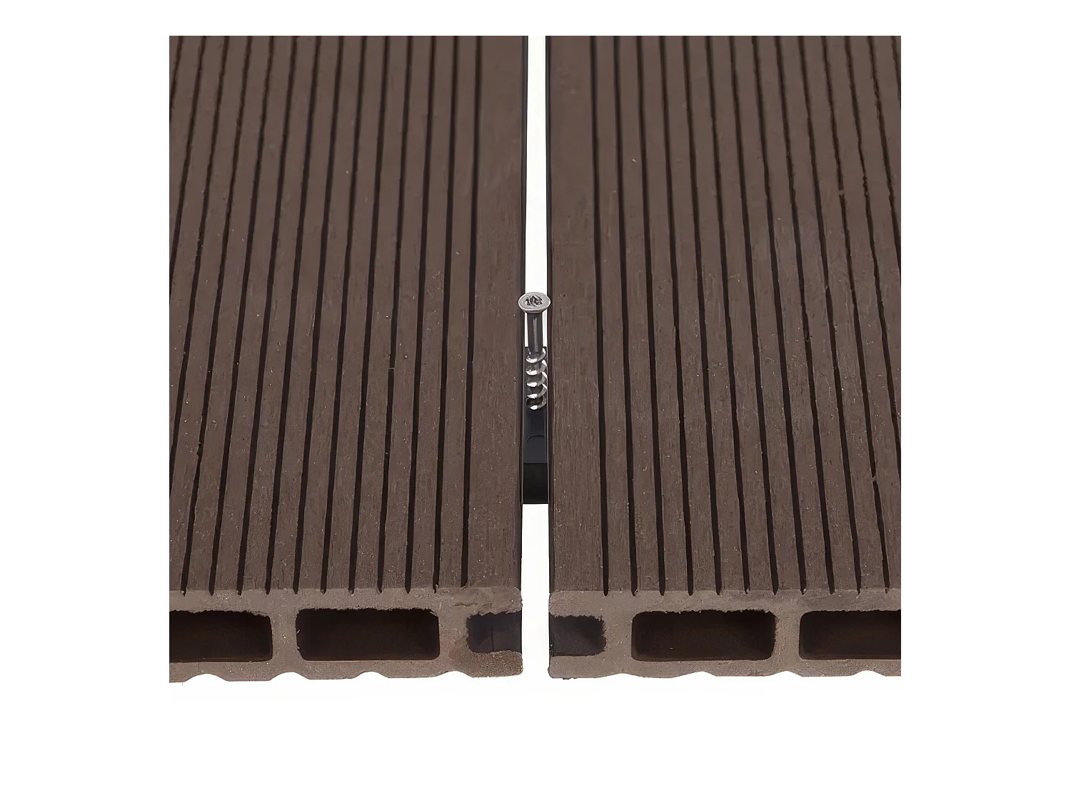 Kaido - Set di 5 Doghe Pavimento da Esterno 150x75 cm per Giardino Patio Terrazza in WPC Teak