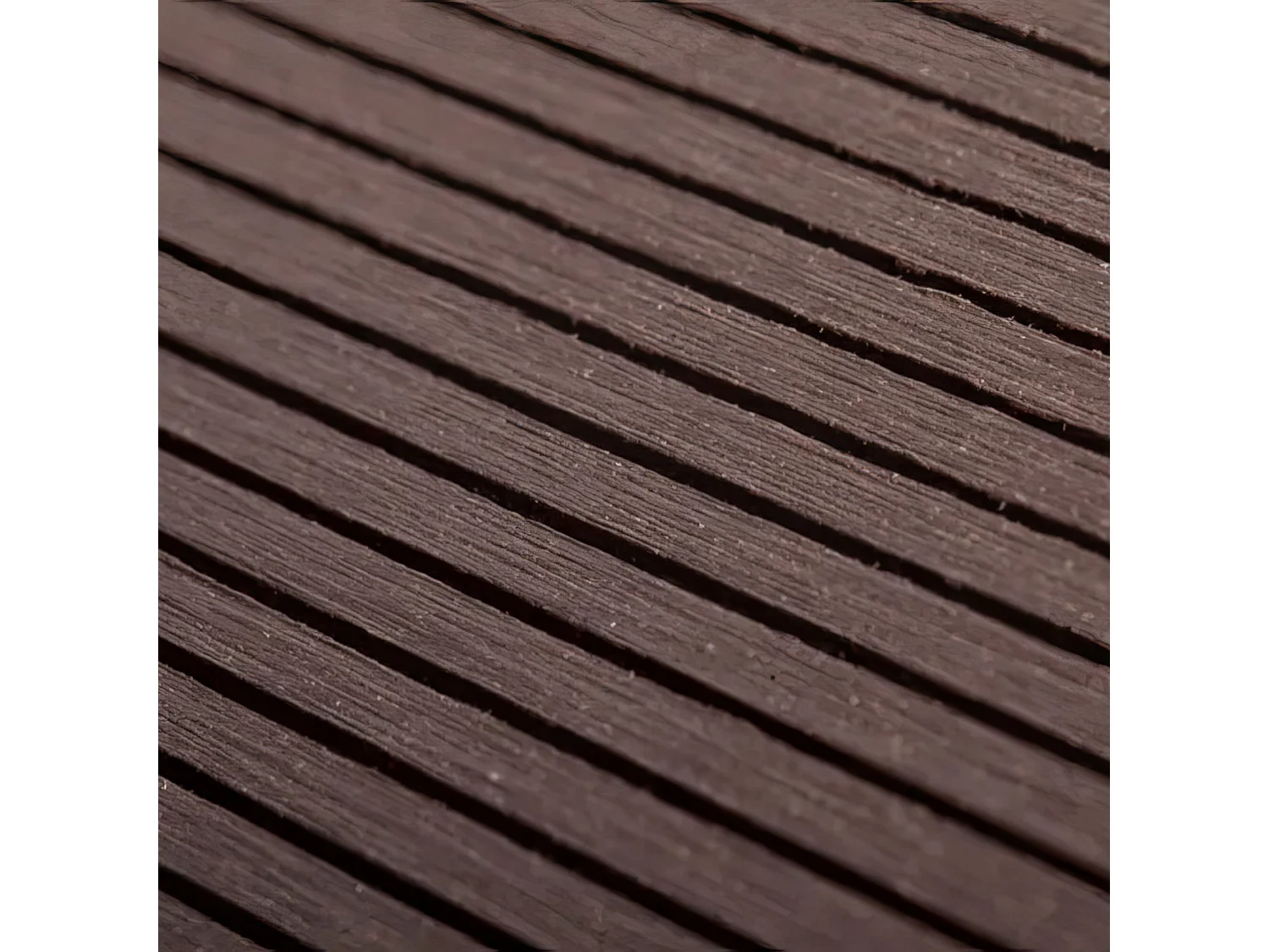 Kaido - Conjunto de 5 Ripas de Deck Exterior 150x75 cm para Jardim Pátio Terraço em WPC Teak