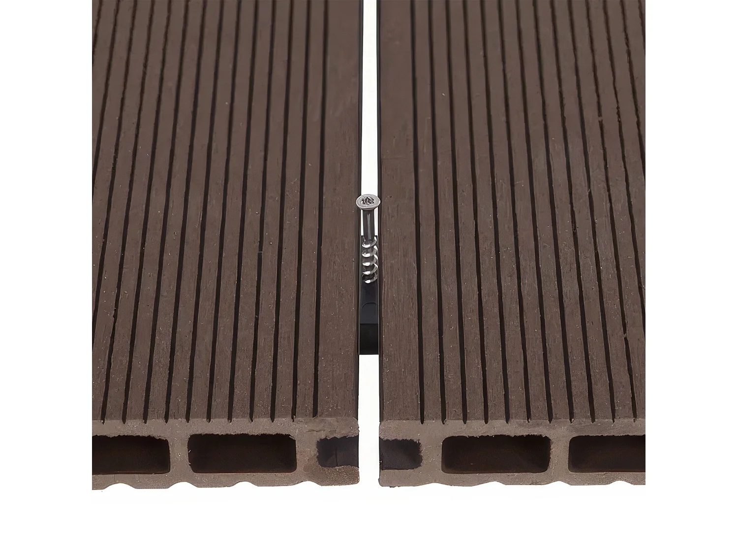 Kaido - Conjunto de 5 Ripas de Deck Exterior 150x75 cm para Jardim Pátio Terraço em WPC Teak