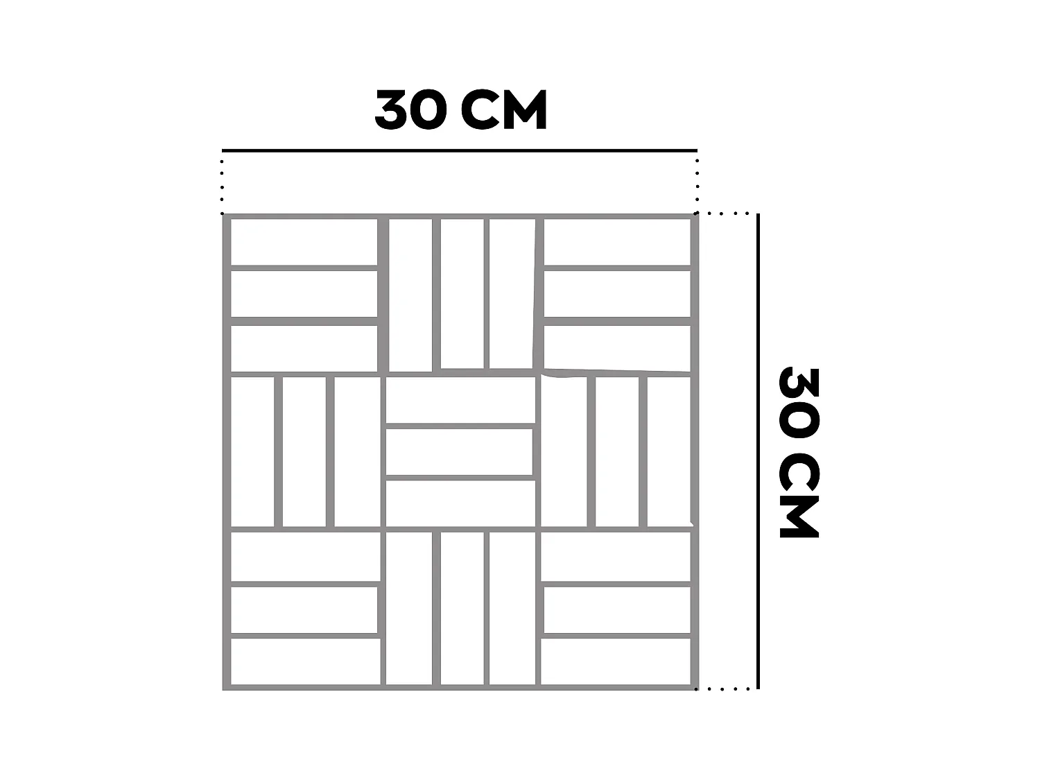 Lyva - Pavimento da Esterno con Clip 30x30 cm 10 Piastrelle per Giardino Patio Terrazza in Legno di Acacia