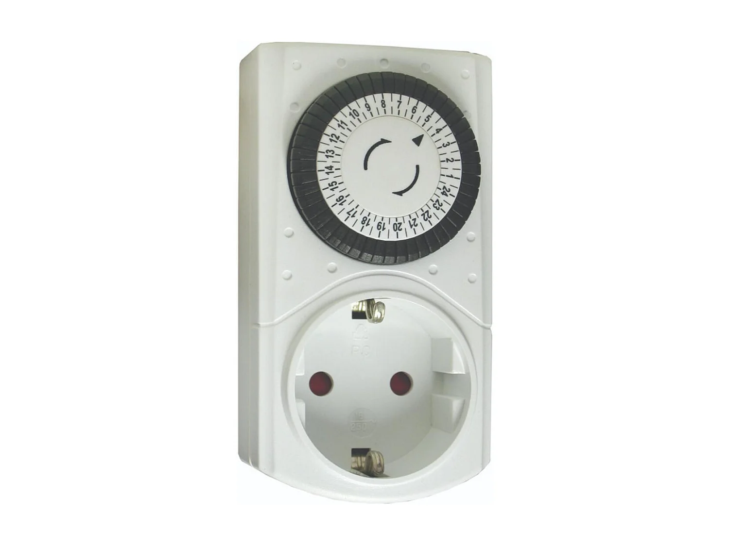 Programmateur mécanique prise Schuko - Chacon