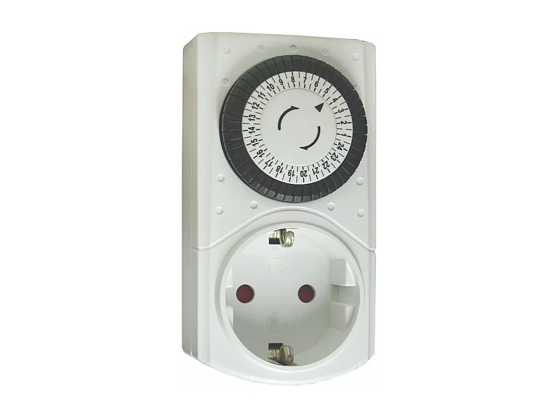 Programmateur mécanique prise Schuko - Chacon
