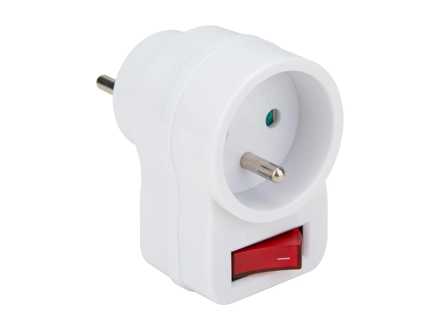 Prise 16A avec interrupteur - Blanc - Zenitech