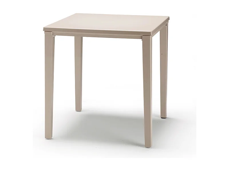 Table de jardin métal et plastique Timo 70 x 70 cm, Scab
