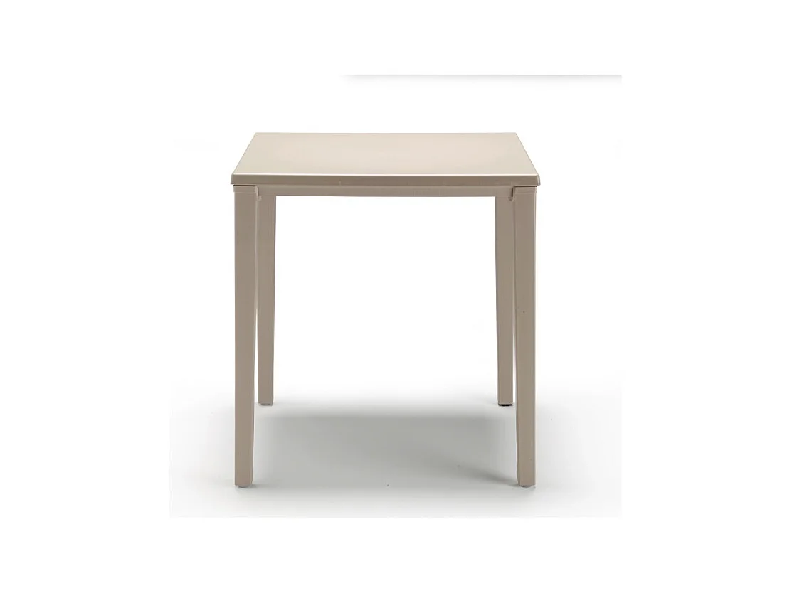 Table de jardin métal et plastique Timo 70 x 70 cm, Scab