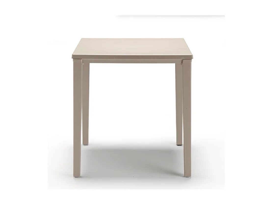 Table de jardin métal et plastique Timo 70 x 70 cm, Scab