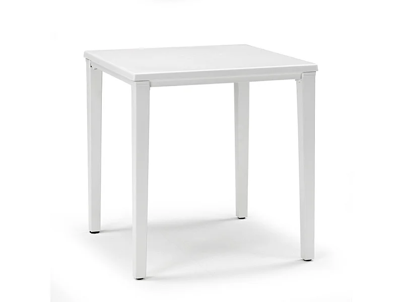Table de jardin métal et plastique Timo 70 x 70 cm, Scab