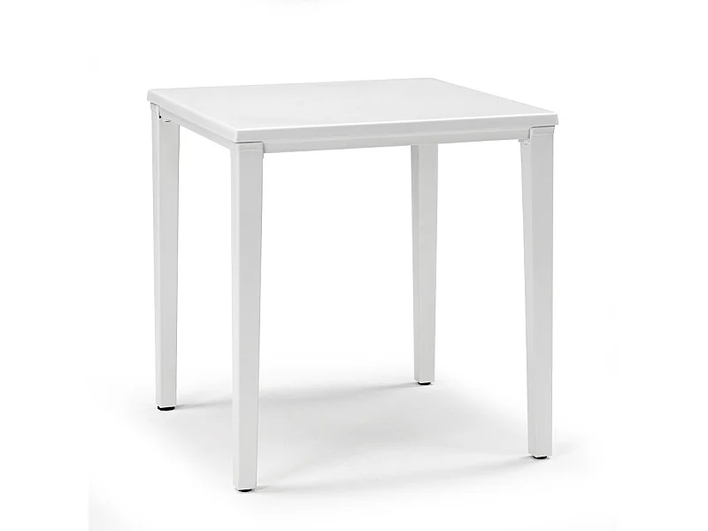 Table de jardin métal et plastique Timo 70 x 70 cm, Scab