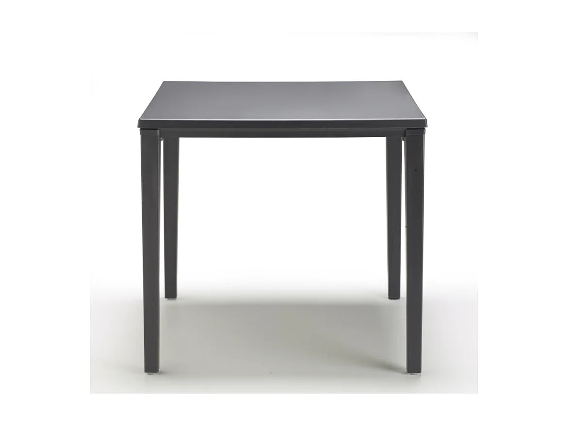 Table de jardin métal et plastique Timo 80 x 80 cm, Scab