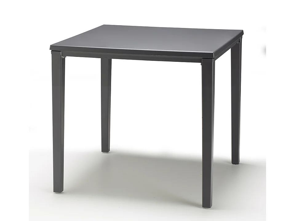 Table de jardin métal et plastique Timo 80 x 80 cm, Scab