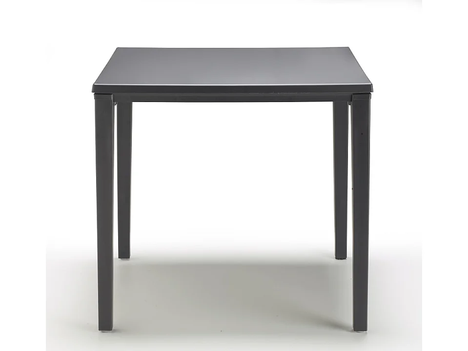 Table de jardin métal et plastique Timo 80 x 80 cm, Scab