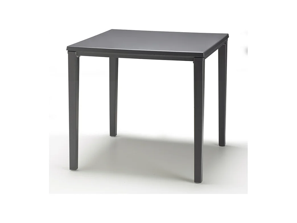 Table de jardin métal et plastique Timo 70 x 70 cm, Scab