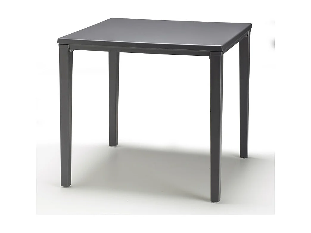 Table de jardin métal et plastique Timo 70 x 70 cm, Scab