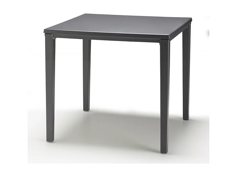 Table de jardin métal et plastique Timo 70 x 70 cm, Scab