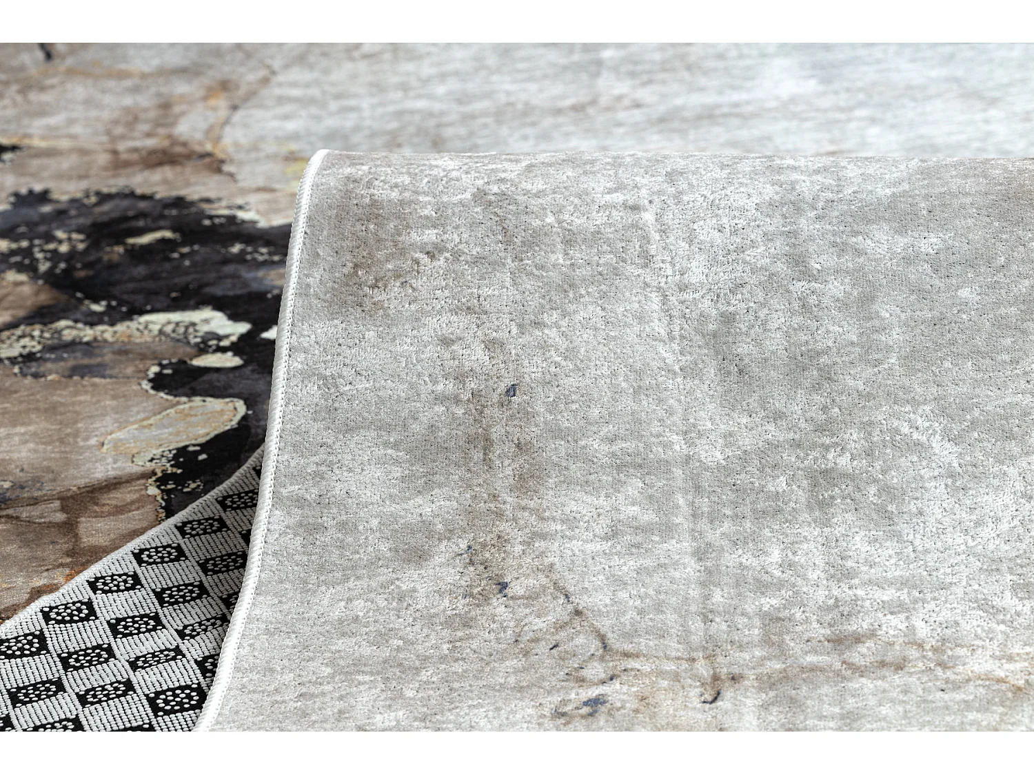 PASSATOIA gommata LOTUS SHADOWS 37550 Astrazione beige / grigio lavabi 60x600 cm