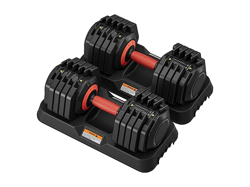 Manubri regolabili 2-24,5 kg, 5/10 in 1 con base portaoggetti, ideali per bodybuilding, sollevamento pesi, allenamento a casa e palestra