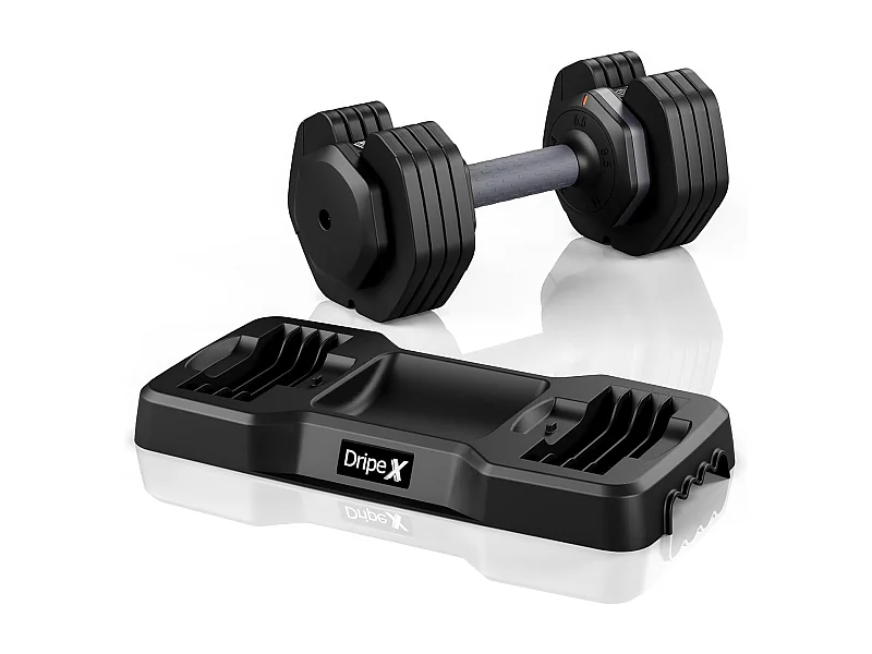 Manubri regolabili 2-24,5 kg, 5/10 in 1 con supporto, per bodybuilding, palestra di casa e palestra, compatti e pratici