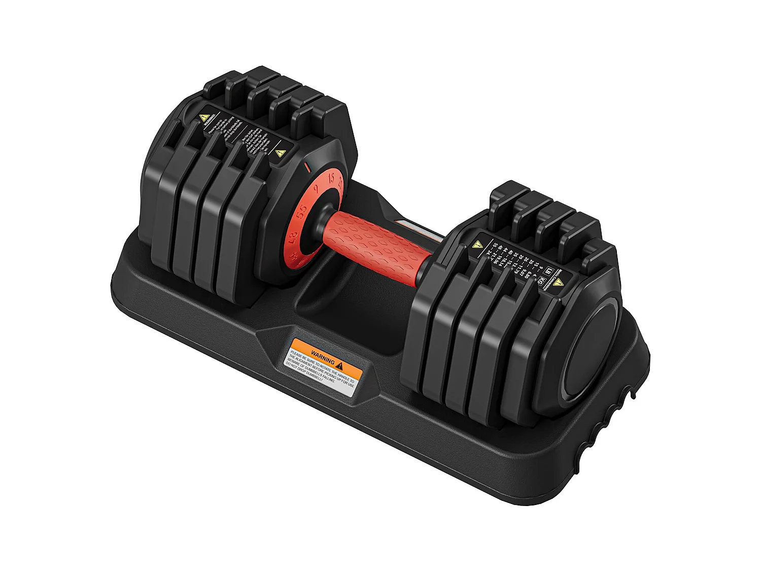 Haltères réglables 2-24,5 kg, 5/10 en 1 avec base de rangement, pour musculation, haltérophilie, entraînement maison et salle de sport