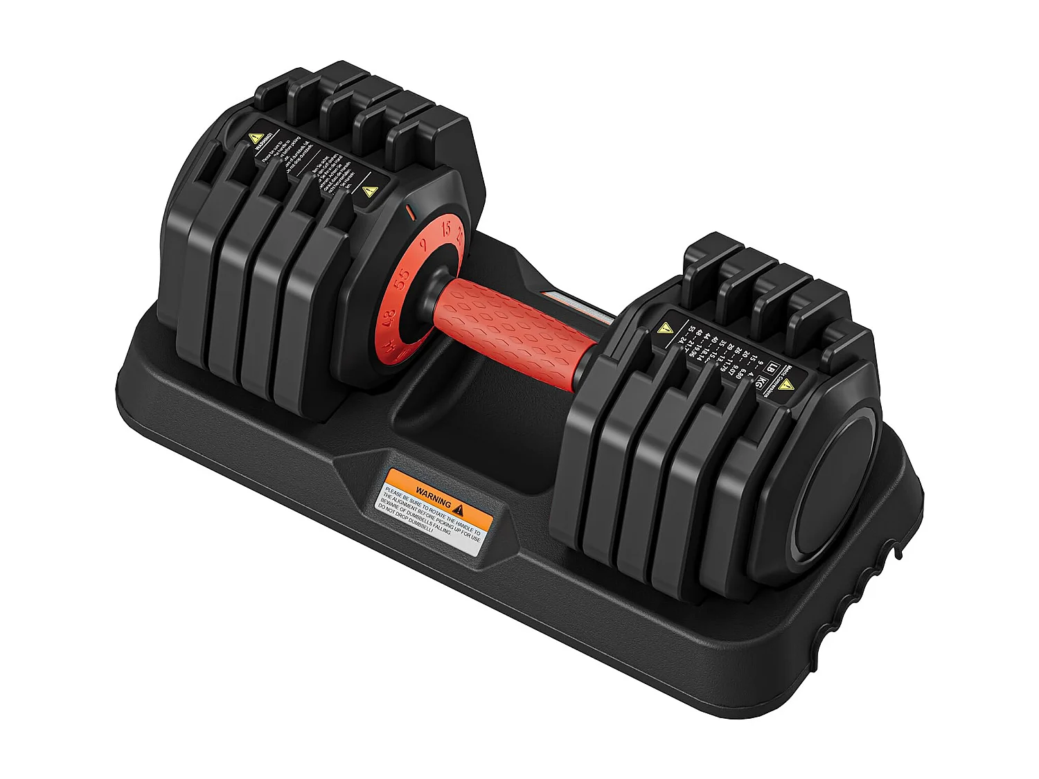 Haltères réglables 2-24,5 kg, 5/10 en 1 avec base de rangement, pour musculation, haltérophilie, entraînement maison et salle de sport