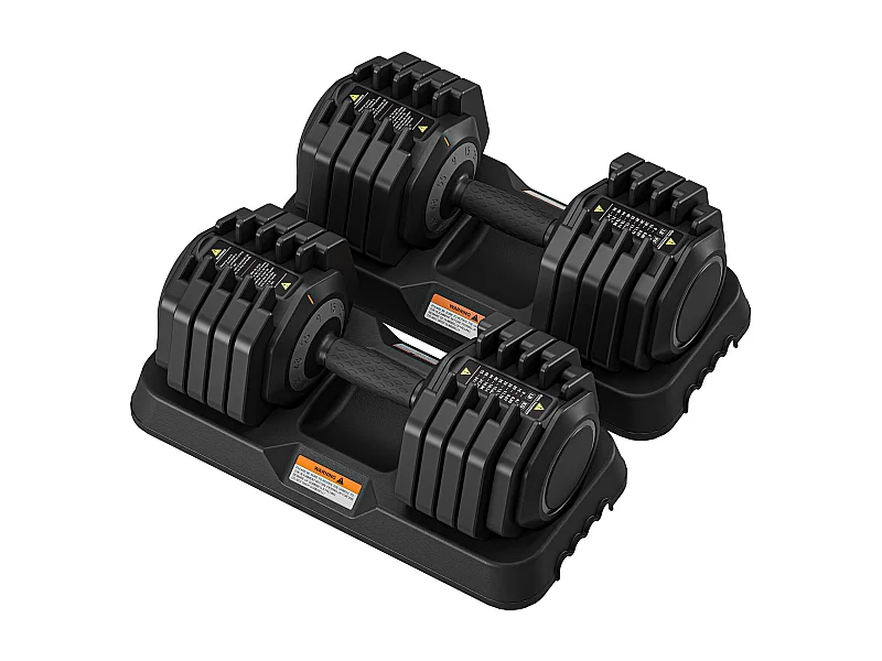 Manubri regolabili 2-24,5 kg, 5/10 in 1 con base portaoggetti, per bodybuilding, sollevamento pesi, allenamento a casa e palestra