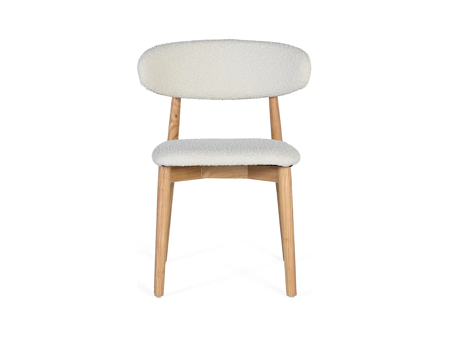 Ensemble de 2 chaises en bois d'hévéa