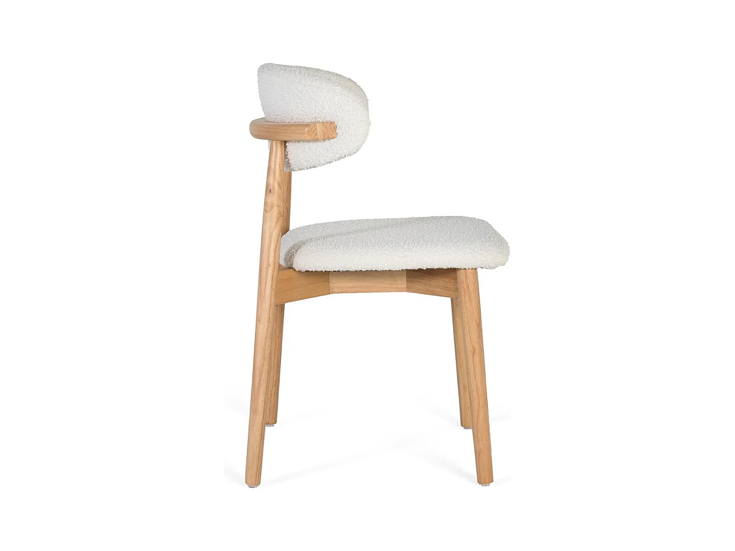 Ensemble de 2 chaises en bois d'hévéa