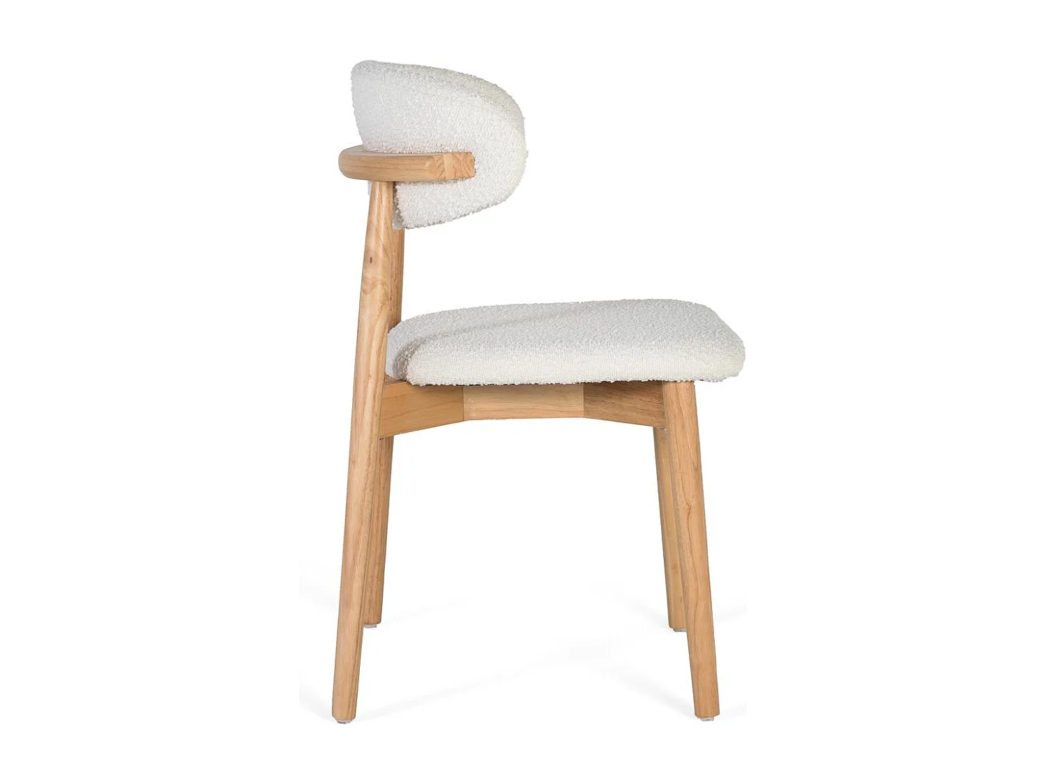 Ensemble van 2 chaises in bois d'hévéa