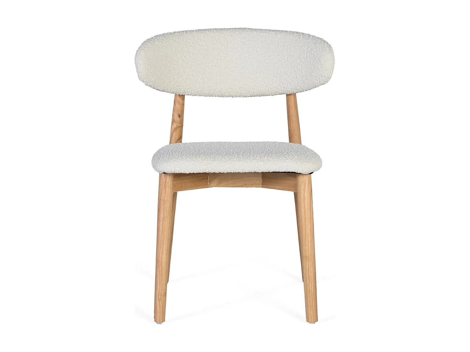 Ensemble de 2 chaises en bois d'hévéa