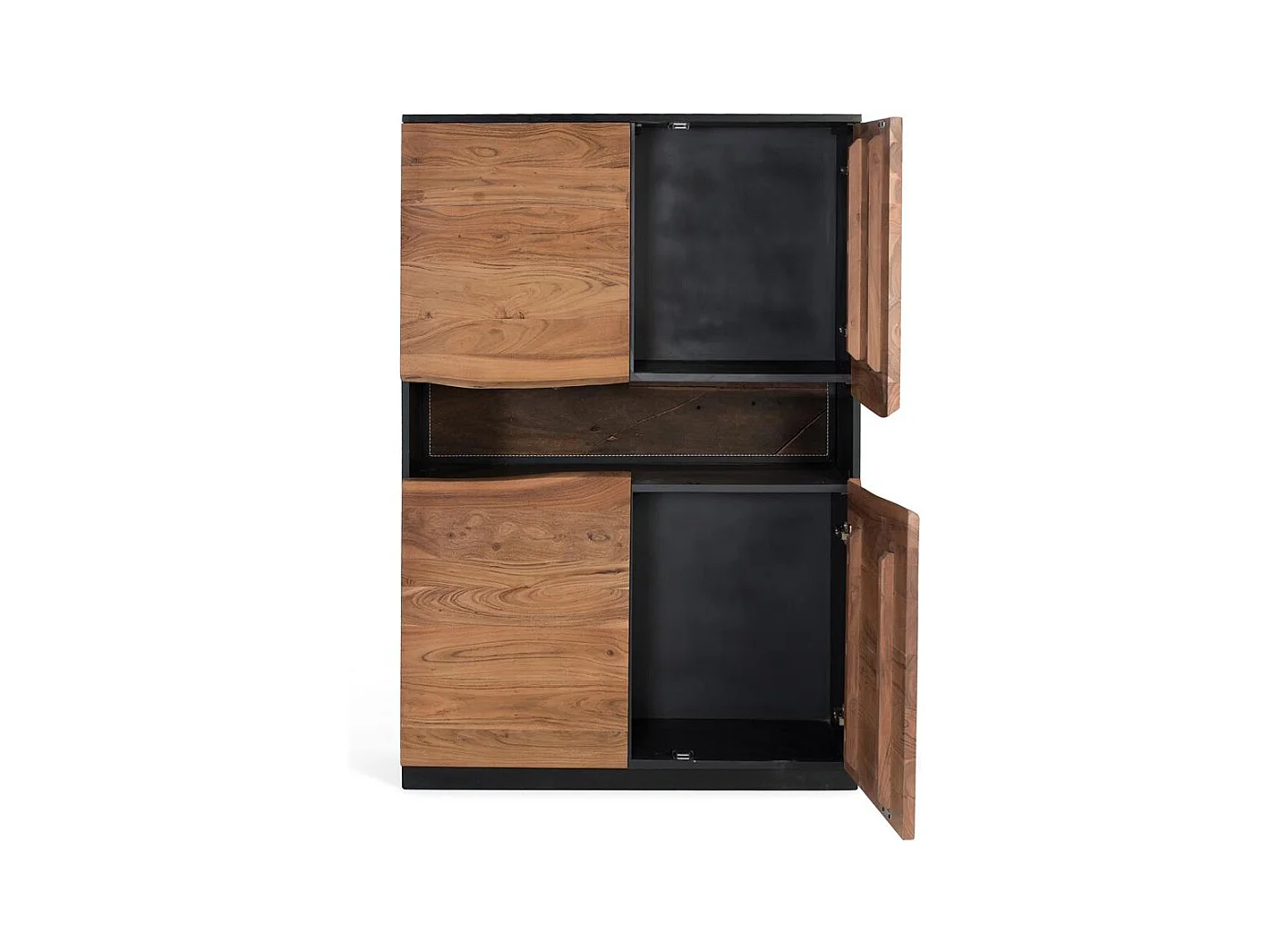 Buffet fabriqué à la main en bois naturel de 147 cm de haut