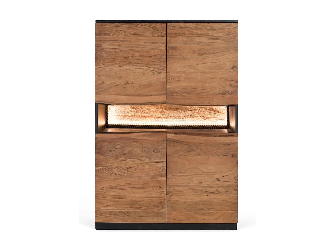 Buffet à la main gemaakt van natuurlijk hout, 147 cm hoog