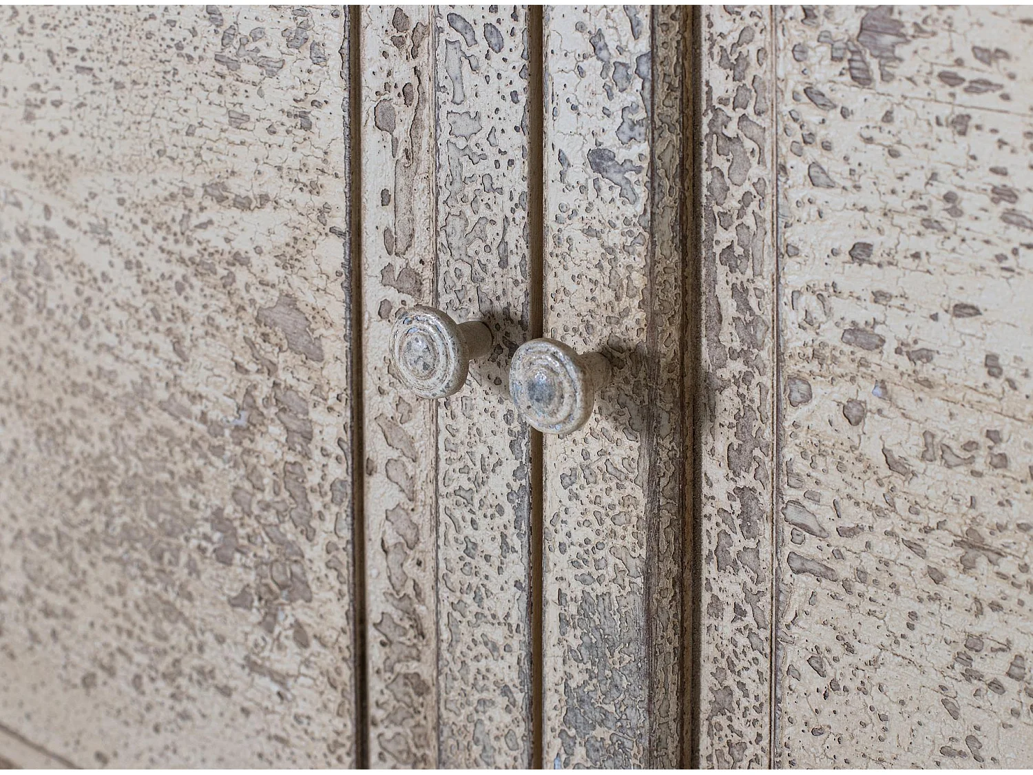 Vetrina in legno di mango, stile rustico, 120 cm - 207x120x40