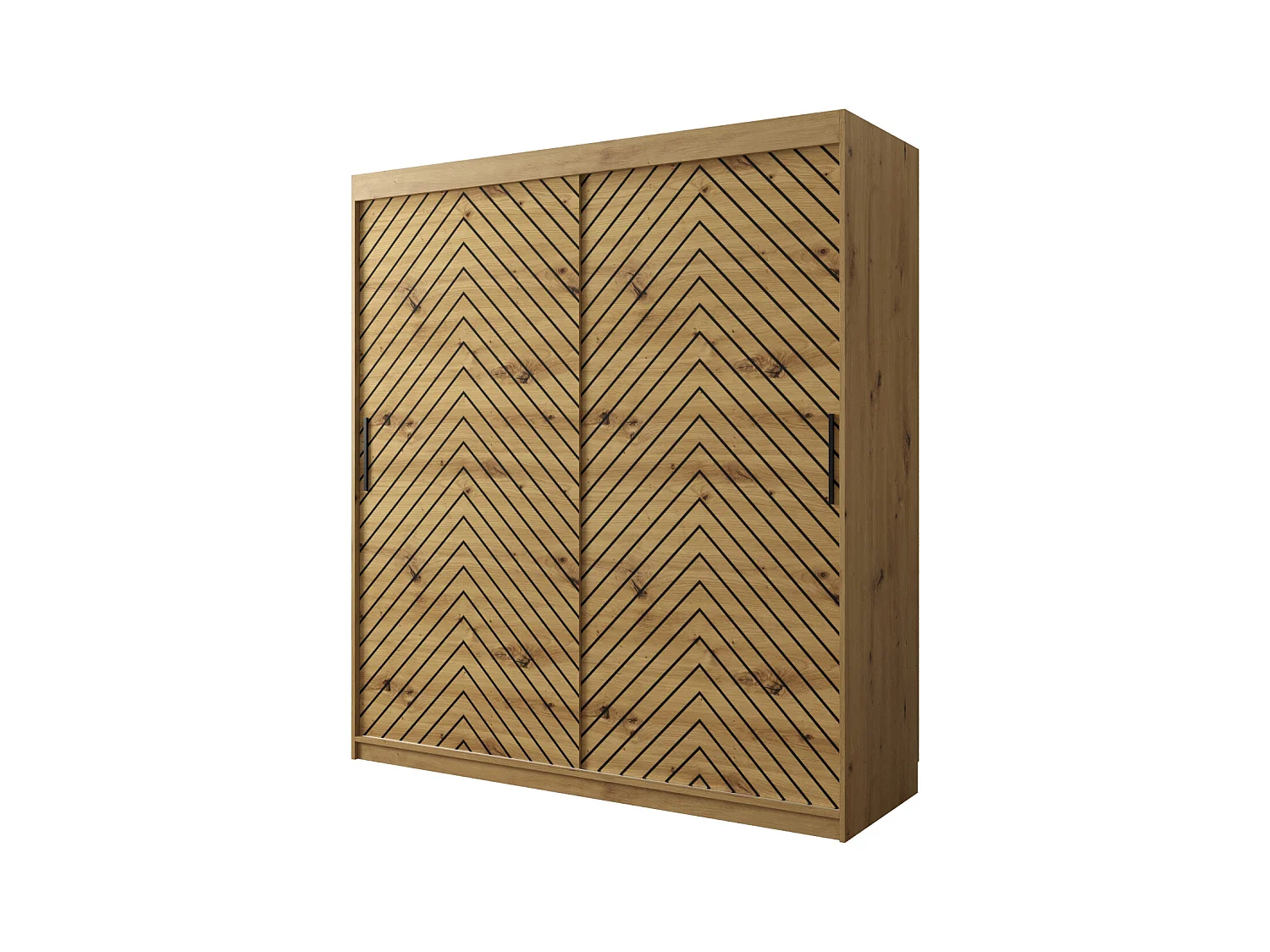 Armoire à portes coulissantes Jodełka 1 200/180/62 2 portes (Artisan)