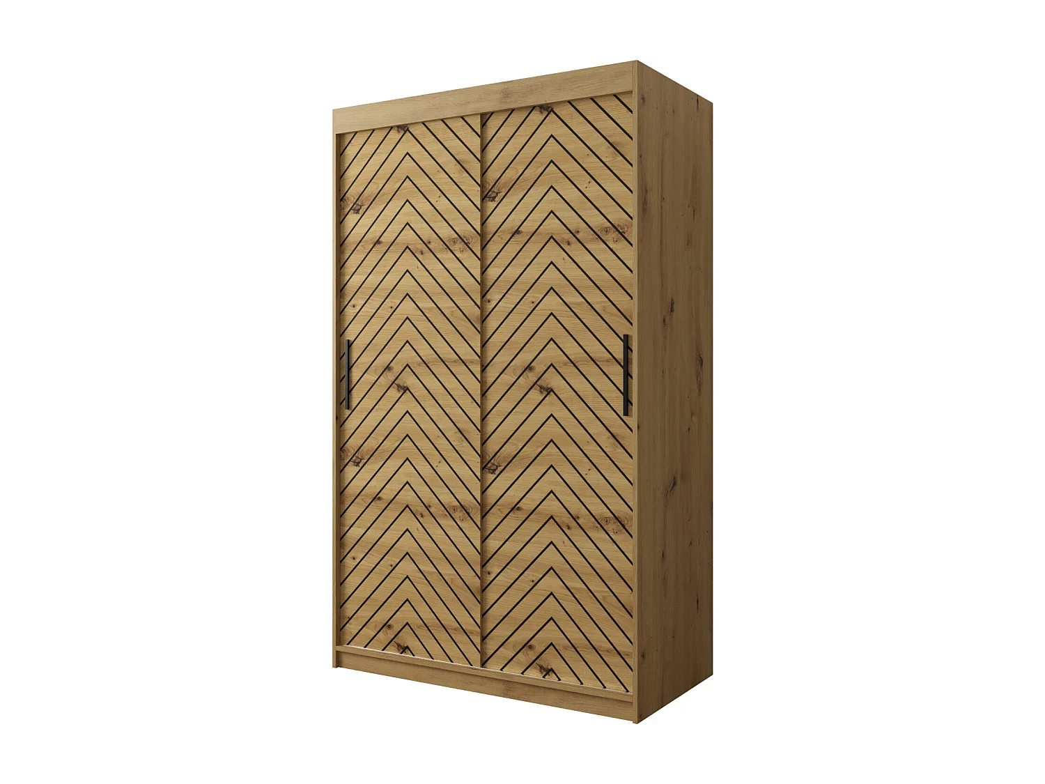 Schwebetürenschrank Jodełka 1 200/120/62 2-Türig (Artisan)