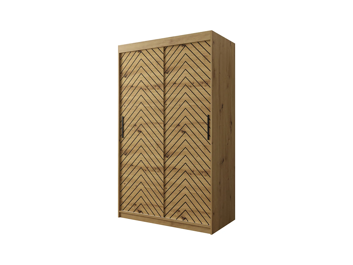 Armoire à portes coulissantes Jodełka 1 200/120/62 2 portes (Artisan)