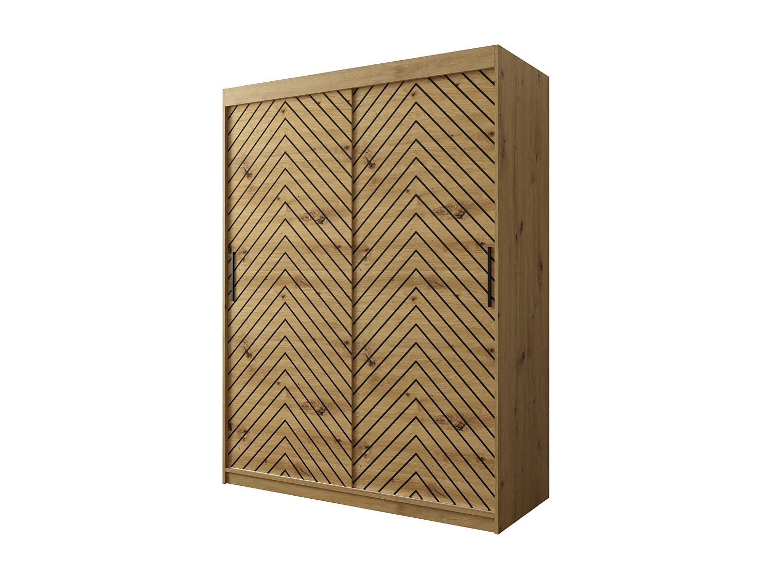 Armoire à portes coulissantes Jodełka 1 200/150/62 2 portes (Artisan)