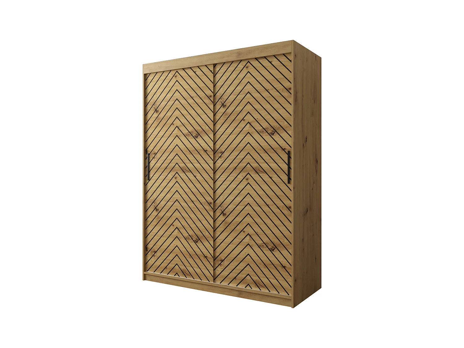 Armoire à portes coulissantes Jodełka 1 200/150/62 2 portes (Artisan)