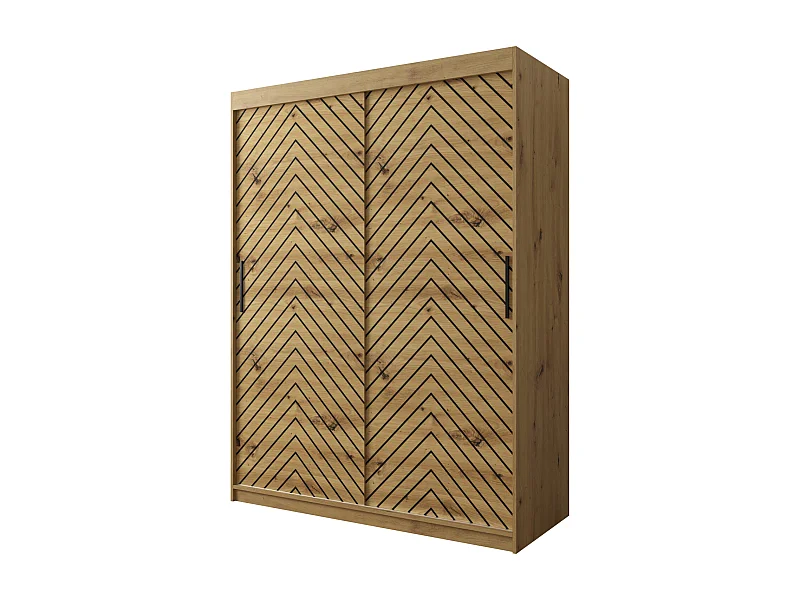Armoire à portes coulissantes Jodełka 1 200/150/62 2 portes (Artisan)