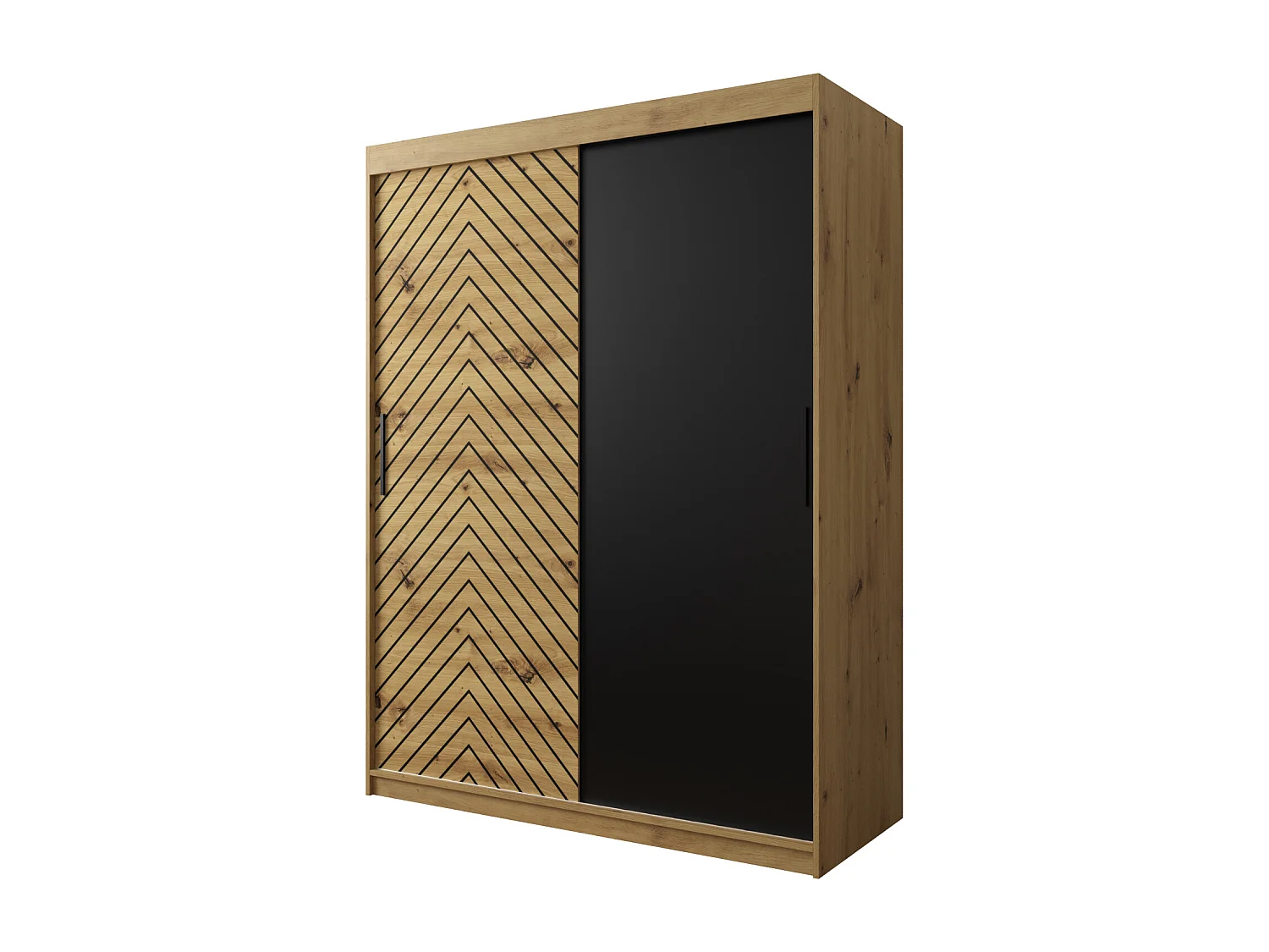 Armoire à portes coulissantes Jodełka 200/150/62 2 portes (Artisan)