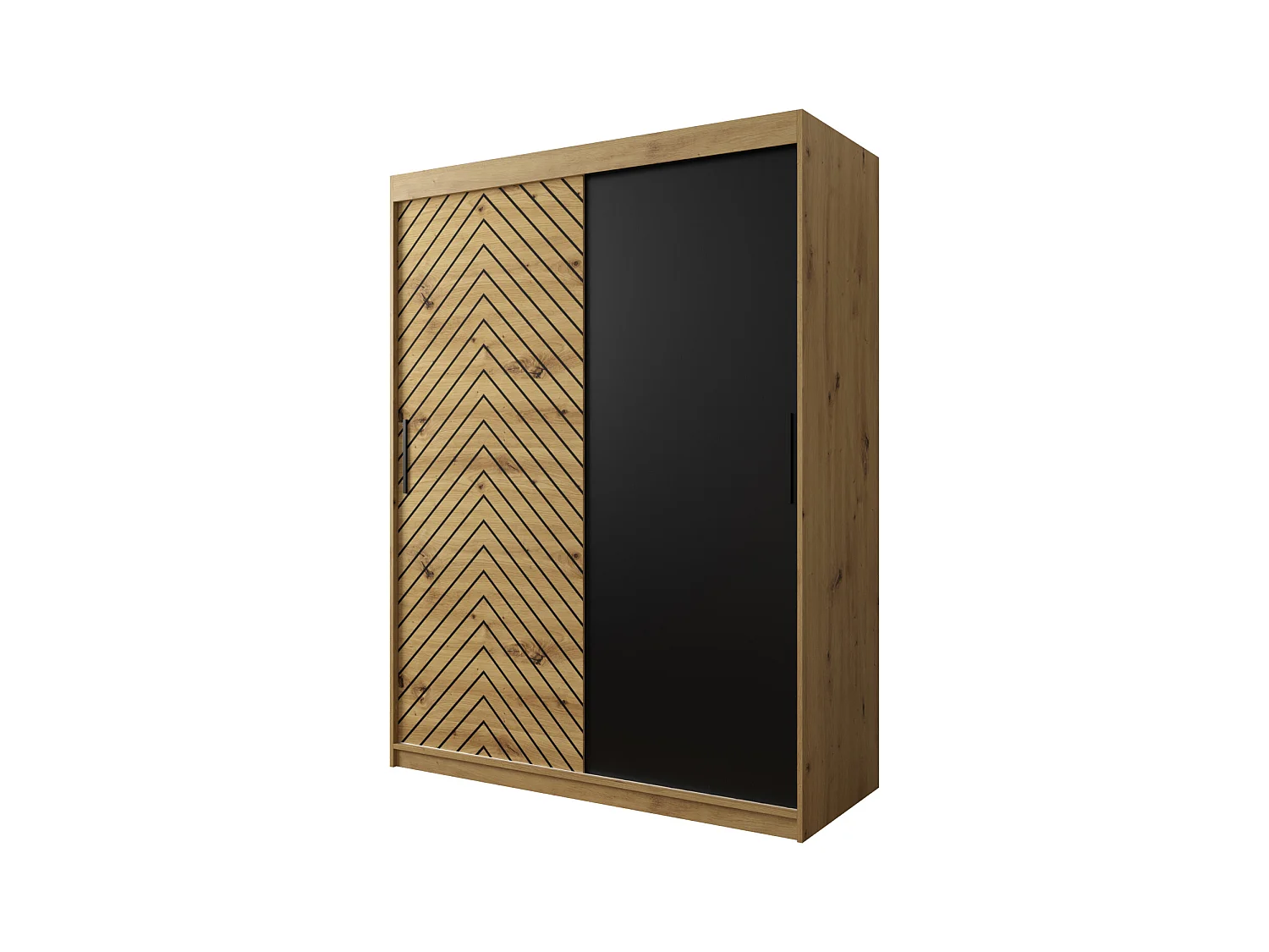 Armoire à portes coulissantes Jodełka 200/150/62 2 portes (Artisan)