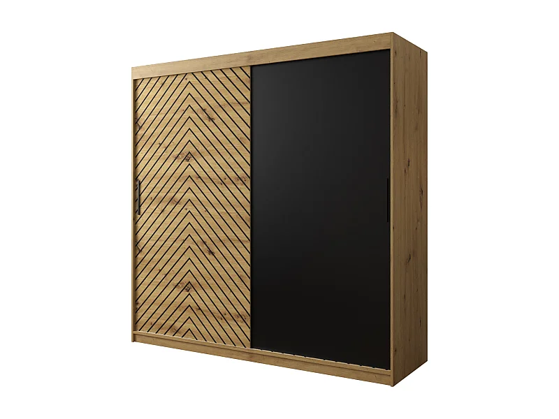 Armoire à portes coulissantes Jodełka 200/200/62 2 portes (Artisan)