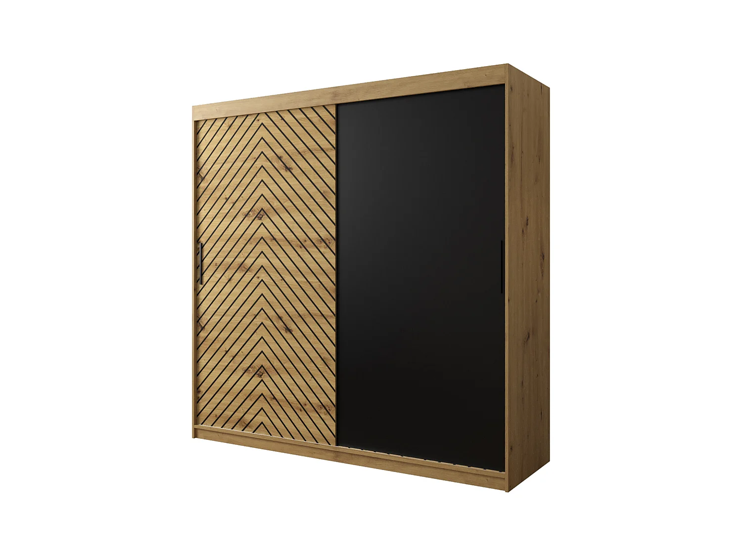 Armoire à portes coulissantes Jodełka 200/200/62 2 portes (Artisan)
