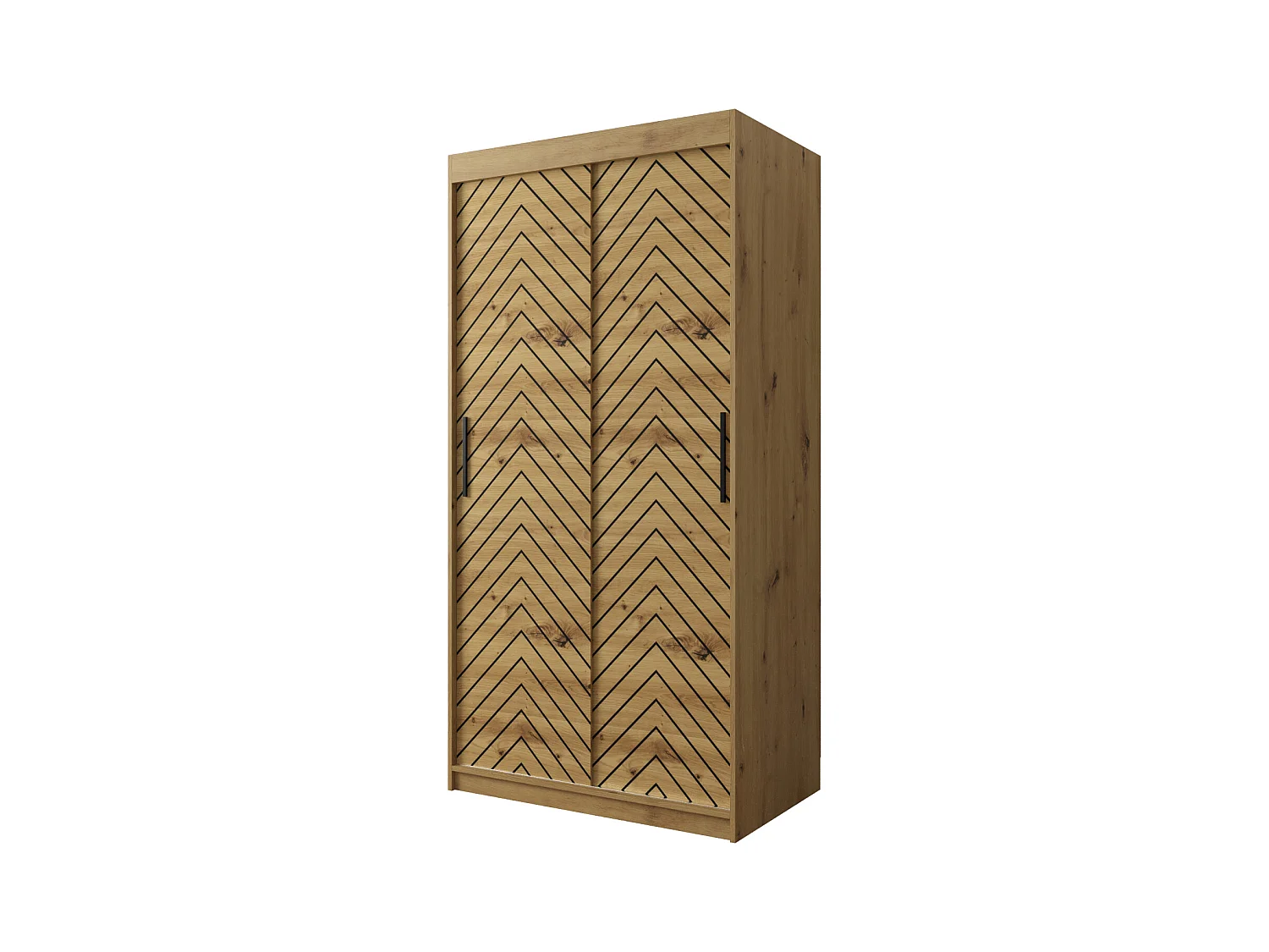 Armoire à portes coulissantes Jodełka 1 200/100/62 2 portes (Artisan)