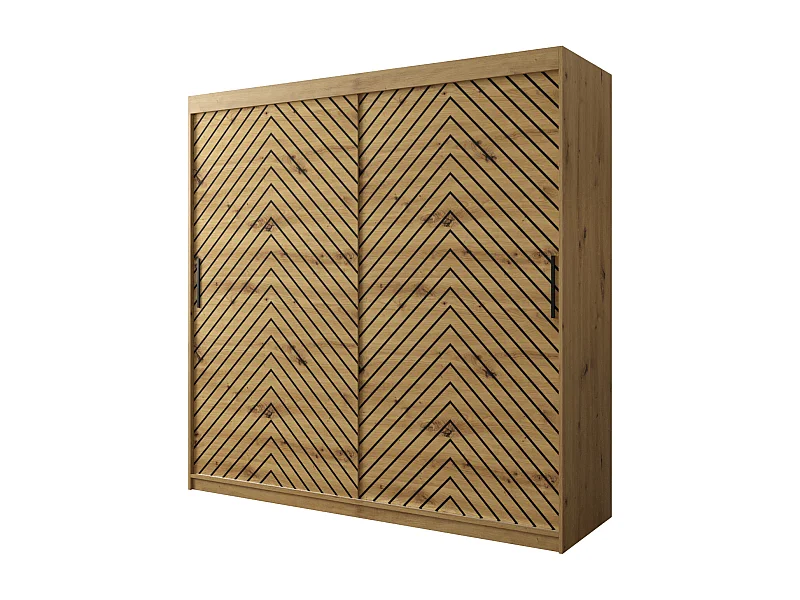 Armoire à portes coulissantes Jodełka 1 200/200/62 2 portes (Artisan)