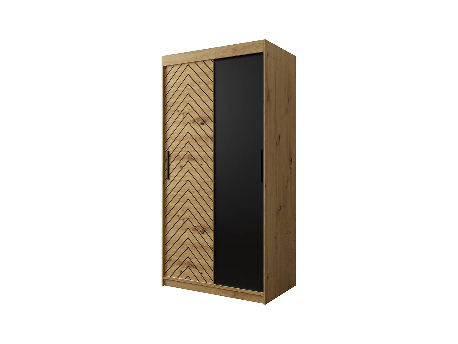 Armoire à portes coulissantes Jodełka 200/100/62 2 portes (Artisan)