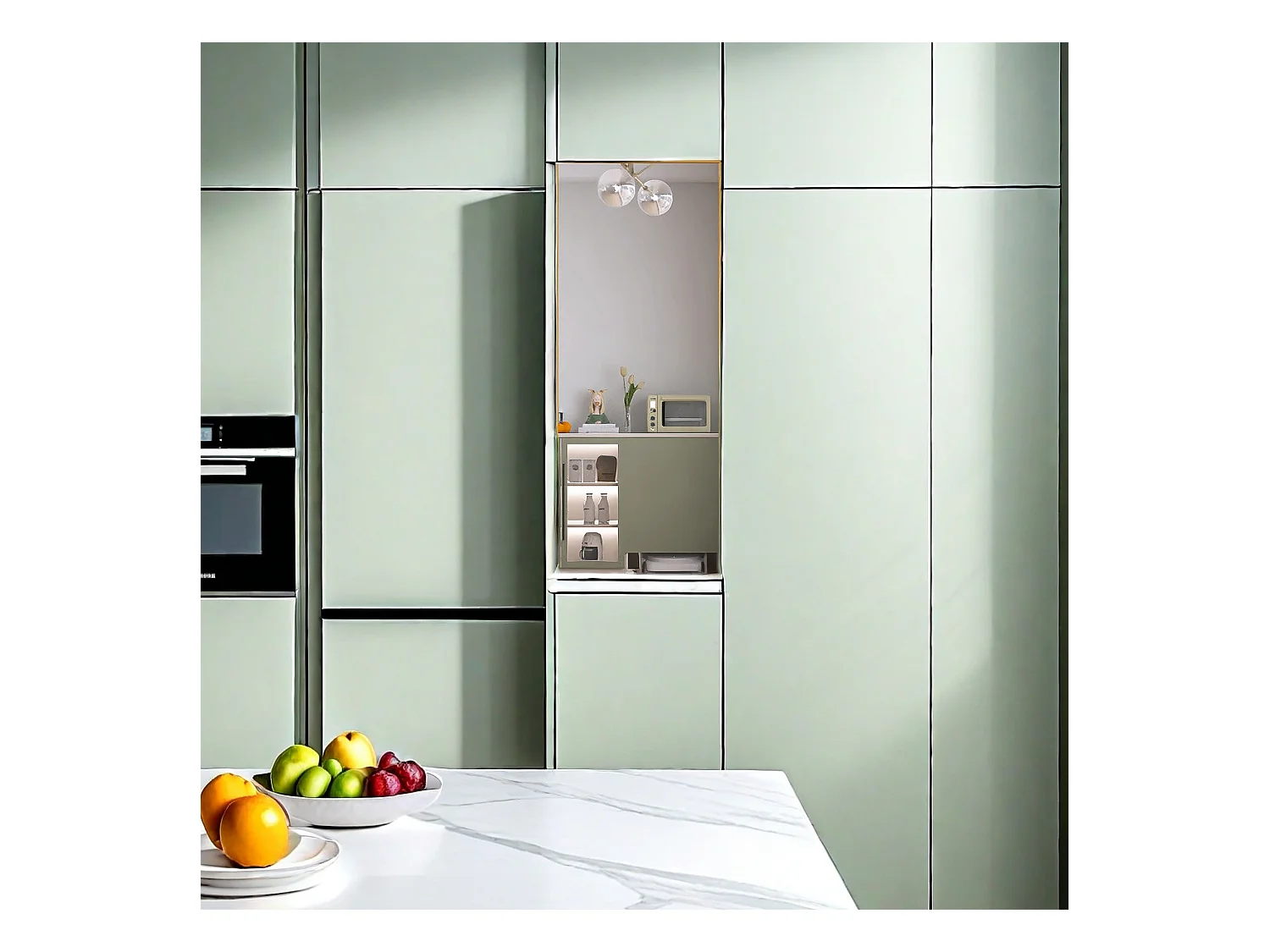 Specchio da trucco rettangolare in vetro temperato, cornice in alluminio dorato, 1400x400 mm, design moderno ed elegante per camera da letto o bagno