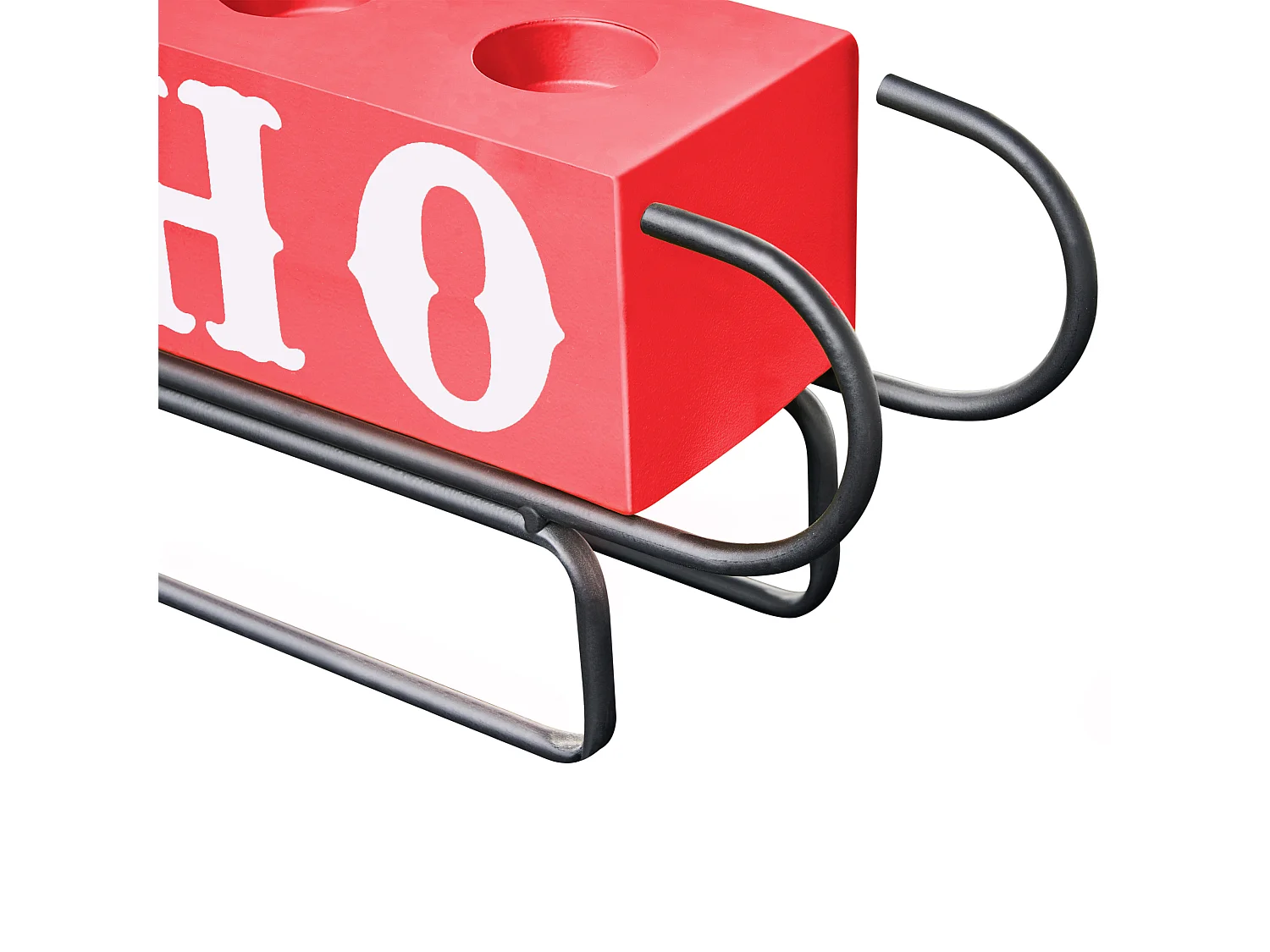 Bougeoir KUHMO Rouge Métal