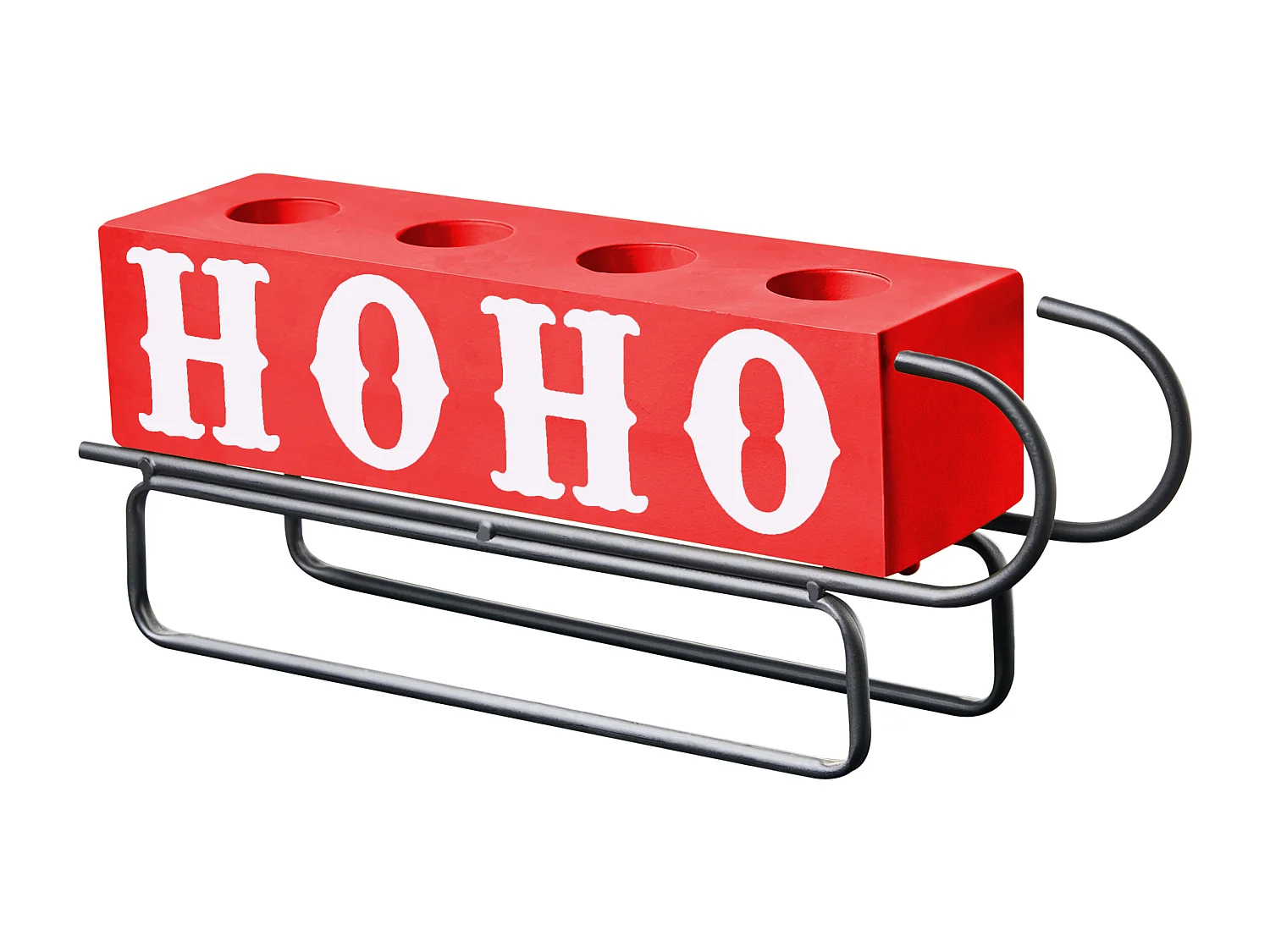 Bougeoir KUHMO Rouge Métal