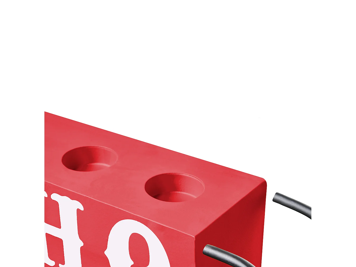 Bougeoir KUHMO Rouge Métal