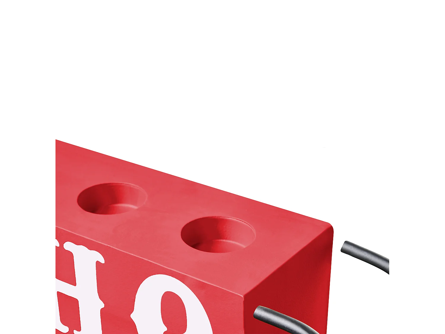 Bougeoir KUHMO Rouge Métal