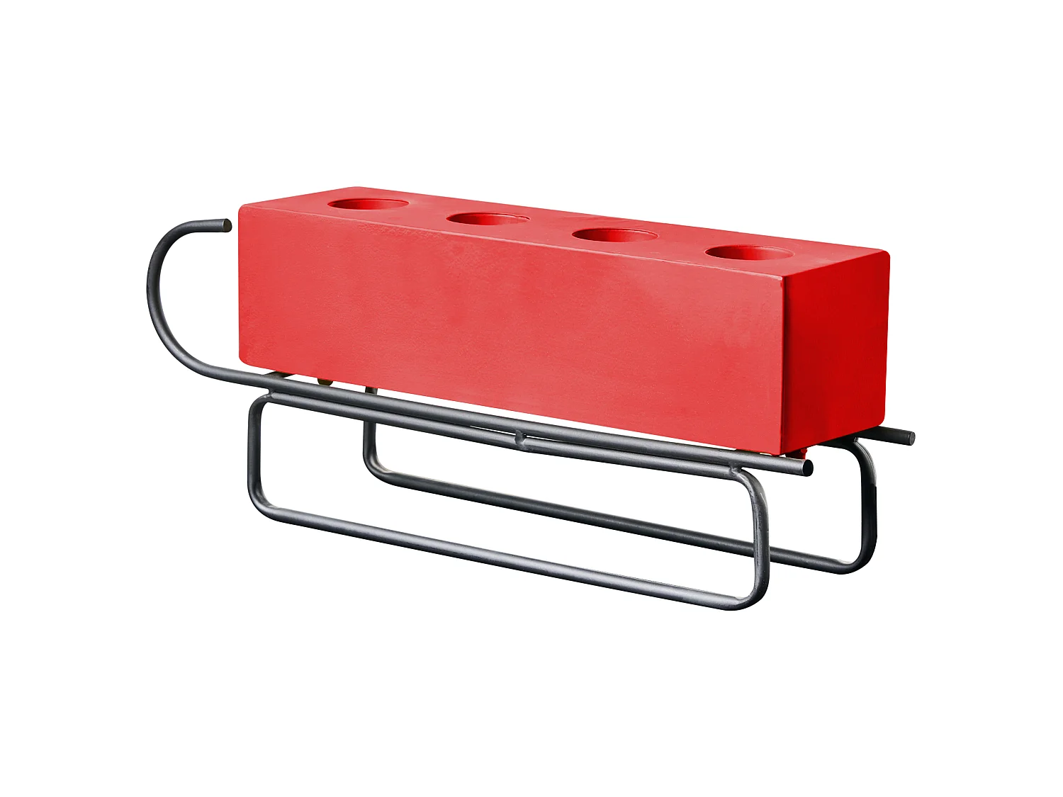 Candle Holder KUHMO Red Metal